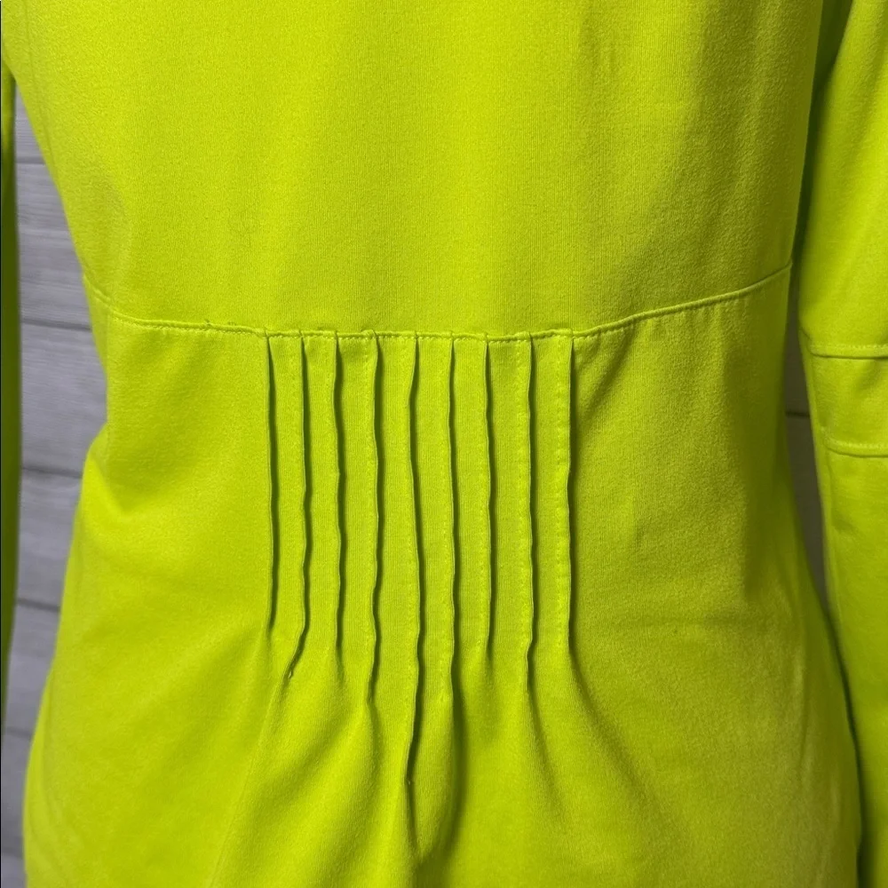 Athleta Safety Yellow Quarter-Zip Pullover Size Small - Picture 7 of 9